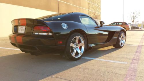 08 600 Hp Viper Super Car Black W Tangeriene Kandy Racing Stripes Only 4K Miles!, image 8