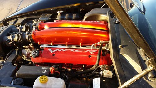 08 600 Hp Viper Super Car Black W Tangeriene Kandy Racing Stripes Only 4K Miles!, image 10