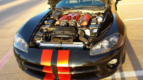 08 600 Hp Viper Super Car Black W Tangeriene Kandy Racing Stripes Only 4K Miles!, image 18
