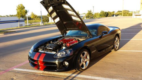 08 600 Hp Viper Super Car Black W Tangeriene Kandy Racing Stripes Only 4K Miles!, image 21