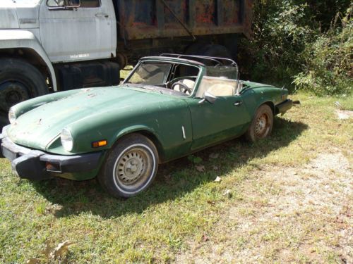 1978 triumph spitfire 1500 convertible 4 cylinder 5 speed needs restoration runs