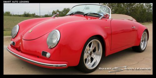 Complete custom! *classic* 1957 porsche 911 356 speedster guarde red/tan leather
