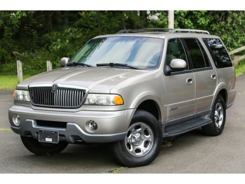 2001 lincoln navigator 4wd v8 5.4l 1 owner 4x4 dealer servcd 3rd row 58k rear ac