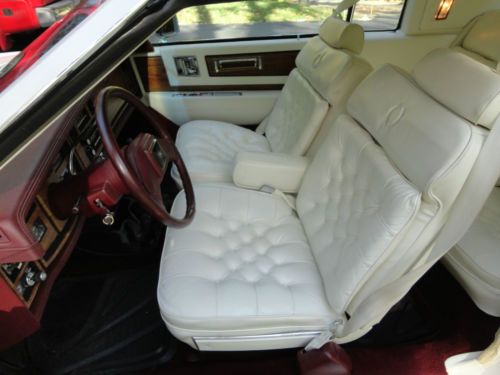 1984 cadillac eldorado biarritz -perfect-18,600 miles white on white, US $13,900.00, image 3