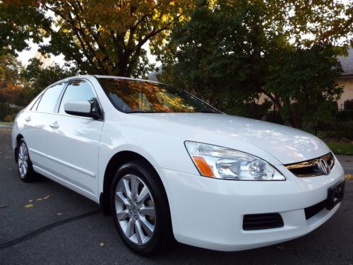 Gorgeous 2007 honda accord ex-l v6 55k miles leather one family owned nice !!