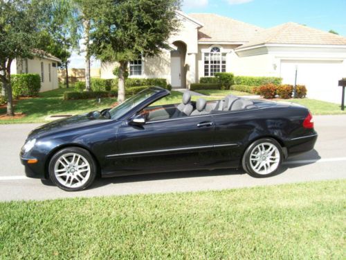 2008 mercedes-benz clk 350 factory gps convertible low miles 19k  florida car