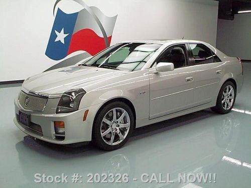 2005 cadillac cts-v 5.7l v8 htd leather sunroof nav 35k texas direct auto