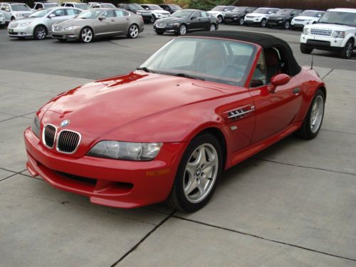 2000 bmw z3 m roadster imola red red/black interior 3.2 liter 240hp