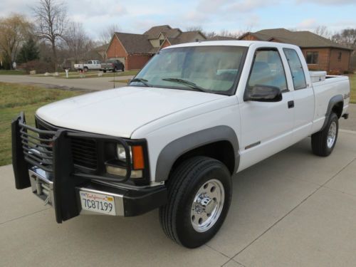 1998 gmc c/k 2500 ext cab 4x4 7.4l 454 vortec auto rust free california truck!!!