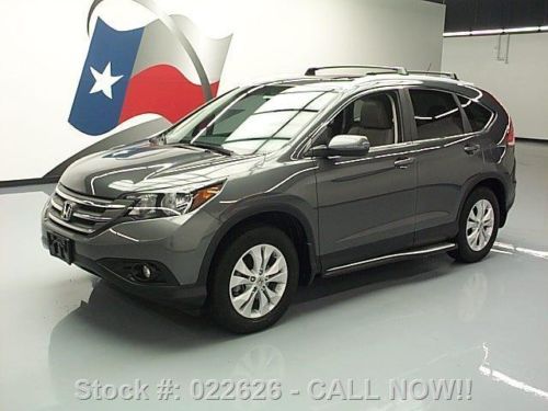 2012 honda cr-v ex-l sunroof htd leather rear cam 41k!! texas direct auto