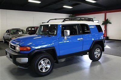 2007 toyota fj cruiser 4x4 6 speed manual voodoo blue roof rack sensors