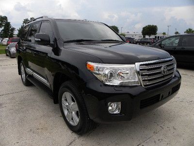 2013 toyota landcruiser 4wd  black/tan loaded cool box navi