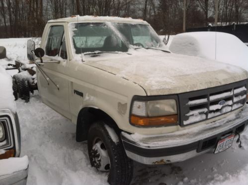 1997 ford superduty 7.3 powerstroke turbo diesel for parts bad frame f-450