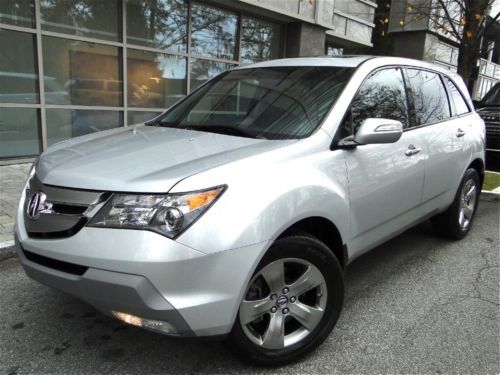 2009 acura mdx sport with tech pkg &amp; rear ent. one owner clean carfax