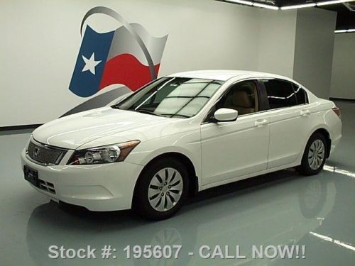 2009 honda accord lx sedan automatic leather 58k miles texas direct auto