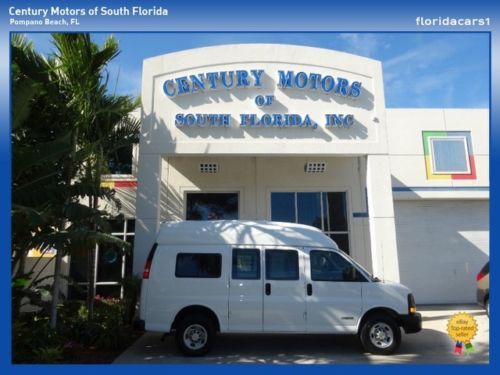 2005 chevy express hi-top cargo van 4.8l v8 auto 1 owner low mileage non smoker