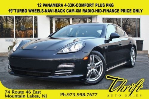 12 panamera 4-33k-comfort plus pkg-19turbo wheels-navi-back cam-xm radio-hid