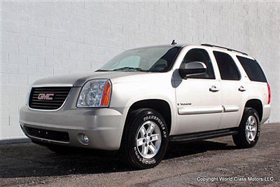 2008 gmc yukon slt leather 3rd row 8 passenger loaded 07 09 10 chev tahoe z71 lt