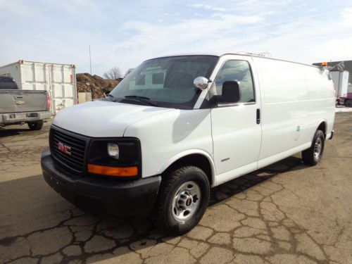 2008 gmc savana extended cargo van 6.6l duramax turbo diesel no reserve