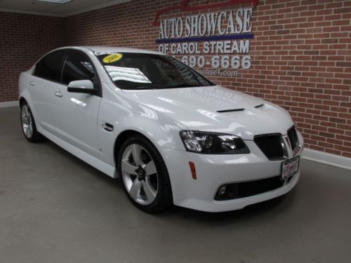 2008 pontiac g8 gt v8 automatic 2 tone white hot red black leather
