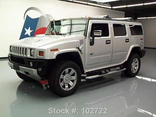 2009 hummer h2 lux 4x4 sunroof nav dvd 20&#039;s only 46k mi texas direct auto