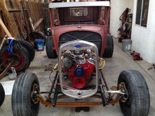 1929 ford model a 2door chevy corvette 350 comp cam 4spd trans 9in rear 4 wl dic