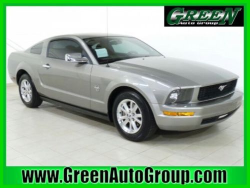 Silver rwd mustang 4l v6 12v coupe power tachometer ac am/fm cd alloy wheels