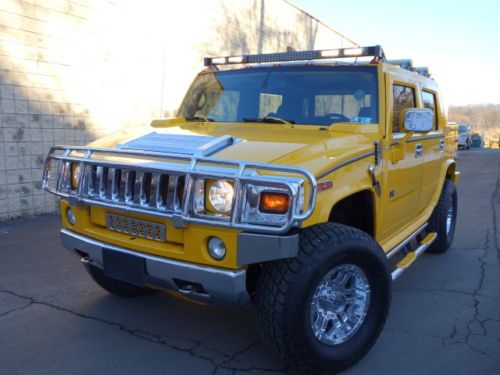 Hummer h2 sut 4 door pick up truck  leather 4wd chrome autostarter no reserve