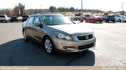 2008 honda accord ex-l import automatic 4dr sedan v6 leather sunroof smart chevy