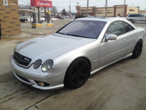 2002 mercedes cl 55 amg silver