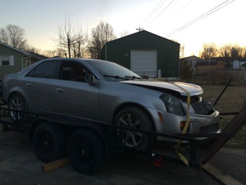 2004 cts-v  ls6 engine six speed t56  damaged