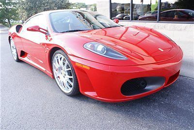 2007 ferrari f430 430 berlinetta modena f1 serviced carbon fiber upgrades red!