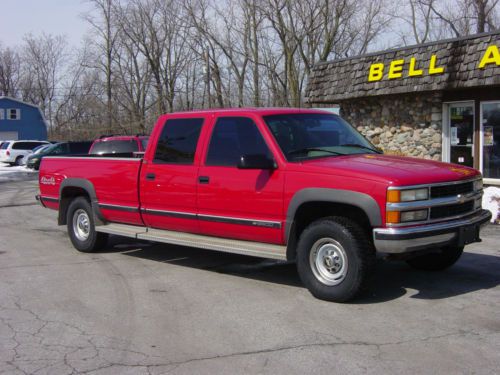 1996 chevrolet 3500 crew-cab 4x4silverado single rear wheel 5.7 v-8 engine