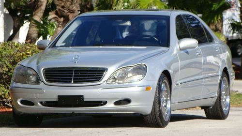 2002 mercedes benz s class s500 luxury sedan 71,000 two owner florida car