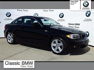 13 128ci jet black/black leather-premium/heated seats-3k miles!