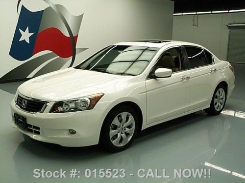 2010 honda accord ex-l v6 auto sunroof htd leather 55k texas direct auto