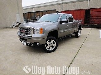 2013 gmc sierra denali duramax diesel gray denali 4x4 4wd crew cab navigation