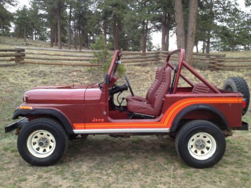 1985 jeep cj7 renegade hardtop 4x4 79k mi 6cyl 5spd no reserve