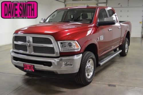 13 ram 2500 longhorn 4x4 crew cab diesel leather ac seats sunroof short box tow