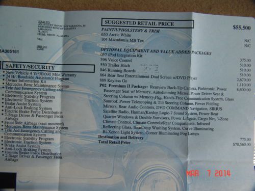 PREM 2 PKG-NAV-HTD SEATS-REAR ENT-REARCAM-KEYLESS GO-PWR 3RD ROW, $70,560 MSRP, US $22,800.00, image 22