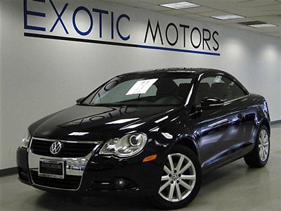 2009 volkswagen eos hardtop conv&#039;t 2.0t!! blkb/blk! heated-sts cd-player 1-owner