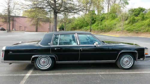 1987 cadillac fleetwood brougham / black / 56,600 original miles