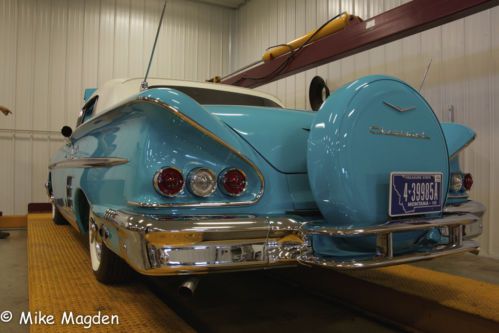 1958 chevy impala convertible   museum quality