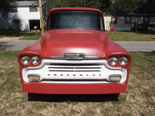 1958 chevy apache stepside truck rat rod style