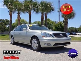 2003 lexus ls 430 ultra luxury pkg navi mark levinson rear seat massage &amp; more!