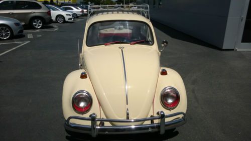 This vw bug is clean and runs great! it has been repainted and has minor defects