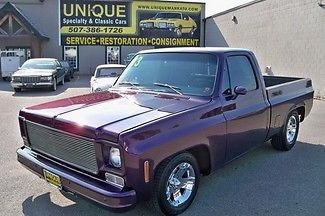 1973 chevrolet short box pickup,restored!