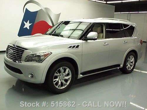 2012 infiniti qx56 theater 7pass sunroof nav dvd 36k mi texas direct auto