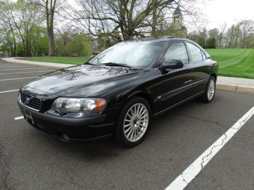 2001 volvo s60 t5 low miles 5 speed manual black on black super nice no reserve