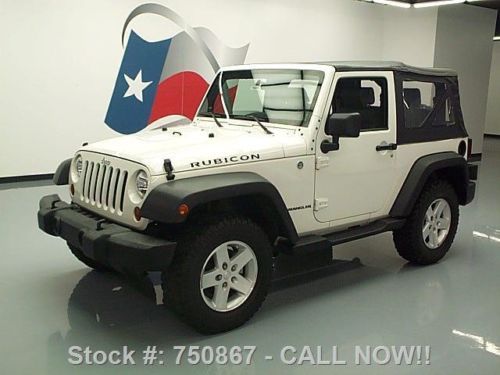 2009 jeep wrangler rubicon convertible 4x4 6-spd 31k mi texas direct auto